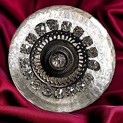 Sale Photo Thumbnail #140: A DIVISION ONE CRYSTAL AND PASTE JEWEL BUTTON