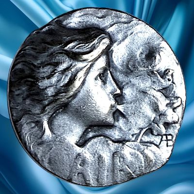 Sale Photo Thumbnail #284: A DIVISION 1 SILVERED ART NOUVEAU ARMAND BARGAS BUTTON
