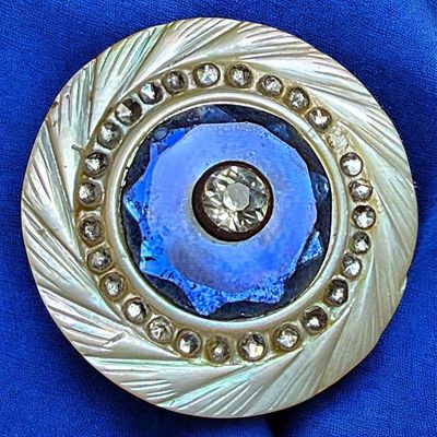 Sale Photo Thumbnail #365: A DIVISION ONE PEARL-GLASS & PASTE BUTTON