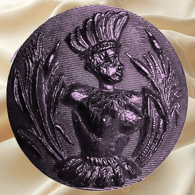 Sale Photo Thumbnail #145: A DIVISION ONE PICTORIAL HORN BUTTON