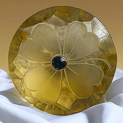 Sale Photo Thumbnail #256: A DIVISION ONE DOUBLE GEMSTONE BUTTON