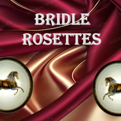 A SMALL SELECTION OF BRIDLE ROSETTES