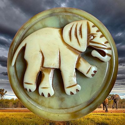 Sale Photo Thumbnail #334: A DIVISION ONE CASEIN ANIMAL BUTTON