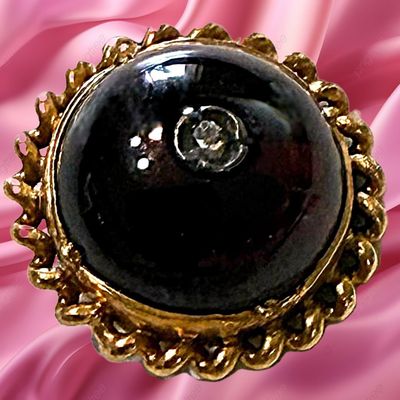Sale Photo Thumbnail #254: A DIVISION ONE JEWELED GEMSTONE IN GOLD BUTTON