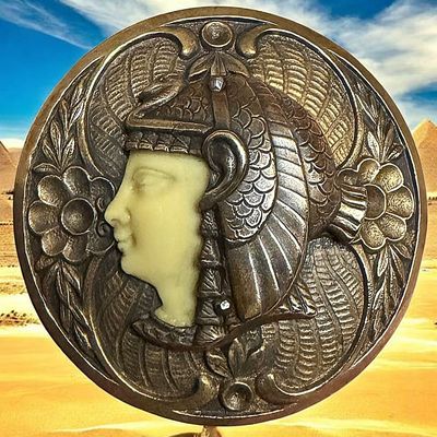 Sale Photo Thumbnail #343: A DIVISION ONE EGYPTIAN PICTORIAL BUTTON
