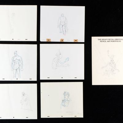 Sale Photo Thumbnail #455: Heavy Metal Film Original Pencil Art Portfolio