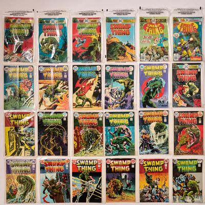 Sale Photo Thumbnail #119: Set 24 DC Bronze Age "Swamp Thing" Comic Books