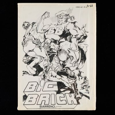 Sale Photo Thumbnail #448: "Big Brick" Comic Book Cover Illustration