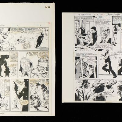 Sale Photo Thumbnail #450: 2 Tony DeZuniga Comic Book Illustrations