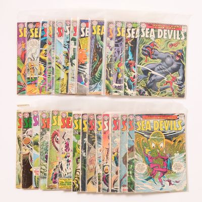 Sale Photo Thumbnail #84: Set 35 DC Silver Age "Sea Devils" Comics
