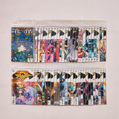 Sale Photo Thumbnail #292: Set 54 DC "Trinity" Modern Age Comics Incl. #1-52