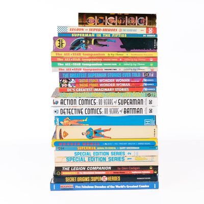 Sale Photo Thumbnail #502: 26 Comic History & Superhero Retrospective Books