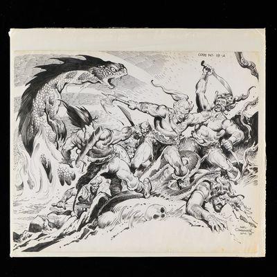 Sale Photo Thumbnail #457: Karl Comendador Original Comic Drawing
