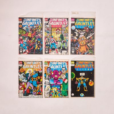 Sale Photo Thumbnail #28: 6 Marvel "Infinity Gauntlet" Comics - Complete Run