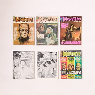 Sale Photo Thumbnail #485: 6 Vintage Horror Film & Sci-Fi TV Magazines