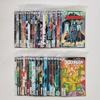 Sale Photo Thumbnail #241: 42 DC "Batman" Comic Books Issues No. 663-703
