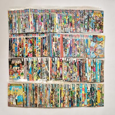 Sale Photo Thumbnail #293: 190 DC "New Titans" Comic Books Incl. Key Issues