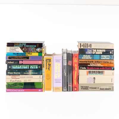 Sale Photo Thumbnail #507: 26 Sci-Fi Books Incl. Asimov, Clark, & More