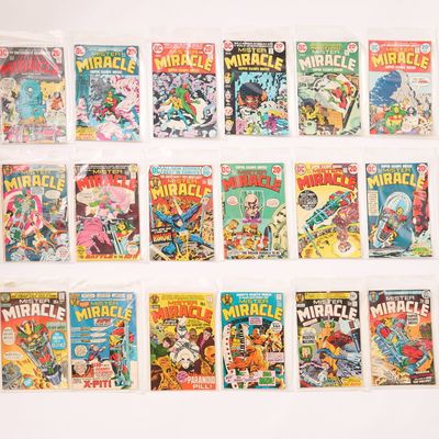 Sale Photo Thumbnail #179: 18 DC "Mister Miracle" Bronze Age Key Comics #1-18