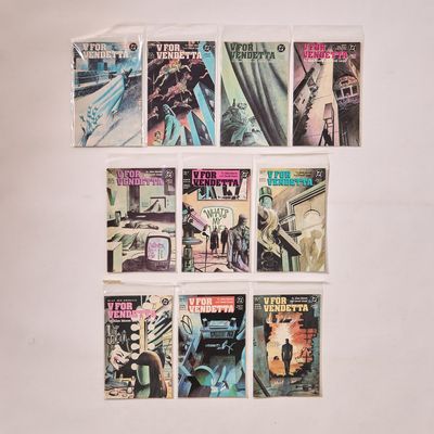 Sale Photo Thumbnail #155: Set 10 DC "V For Vendetta" Copper Comics No. 1-10