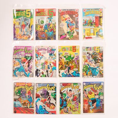 Sale Photo Thumbnail #110: Set 12 DC "Inferior Five" Silver/Bronze Age Comics
