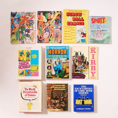 Sale Photo Thumbnail #504: 10 Large Comic Book History & Reference Books