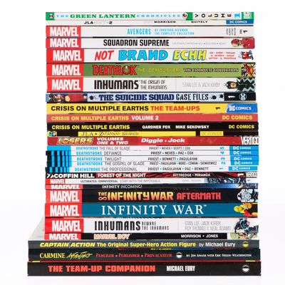 Sale Photo Thumbnail #498: 28 Marvel, DC Comics & More Graphic Novels & Books