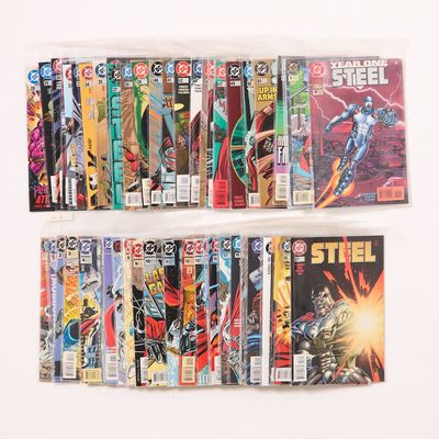 Sale Photo Thumbnail #306: Set 55 DC "Steel" Modern Comics No. 0-52 & Annuals