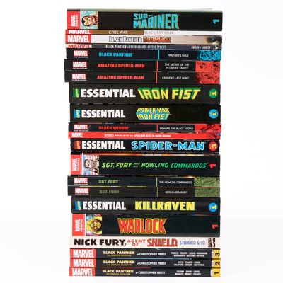 Sale Photo Thumbnail #494: 21 Marvel Essentials & Epic Collection Paperbacks