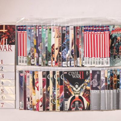 Sale Photo Thumbnail #393: 63 Marvel Modern Age "Civil War" Comic Books