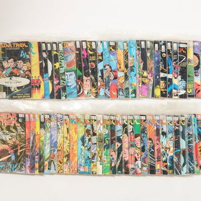Sale Photo Thumbnail #413: Set 59 DC Copper Age "Star Trek" Comics Books