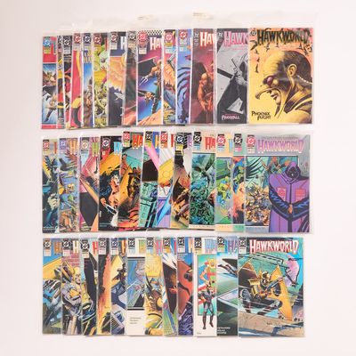 Sale Photo Thumbnail #197: Set 35 DC "Hawkworld" Copper Age Comic Books