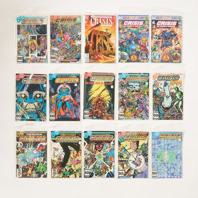Sale Photo Thumbnail #203: Set 15 DC "Crisis on Infinite Earths" Comic Books