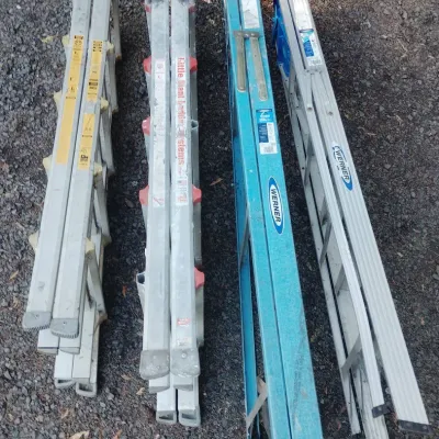 4 Folding Ladders - 6', 8', 2x 22'