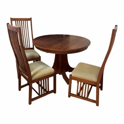 Craftsman Mission Style Dining Table & 5 Chairs