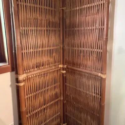 Bamboo Tri Fold Interior Decorative Screen