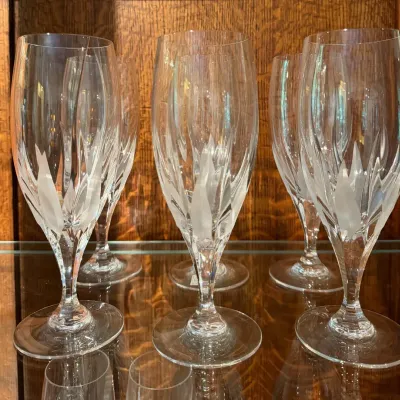 Mikasa Slovenia “Flame D'Amore” Crystal Glassware Collection