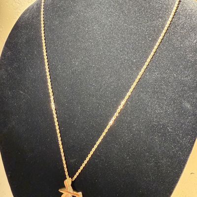 14k Yellow Gold Bermuda Longtail Seabird Pendant & Necklace
