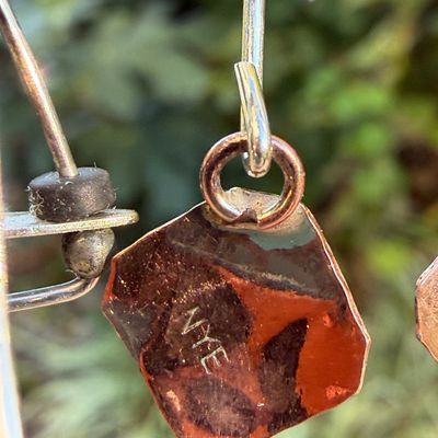 Lot 6 Pairs Mixed Metal Artisan Earrings with Labradorite, Copper & Sculptural Designs Jewelry