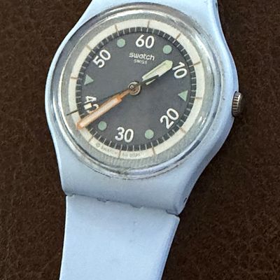 Vintage Swatch Powder Blue Watch
