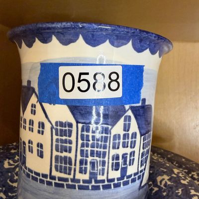 Lot 5 Coastal Ceramic Plates & Crock Sailboat Seaside Village Designs