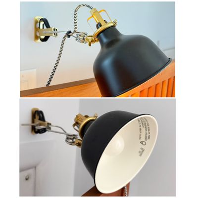 2 Adjustable Wall-Mounted Task Lamps, Industrial Modern Design - IKEA