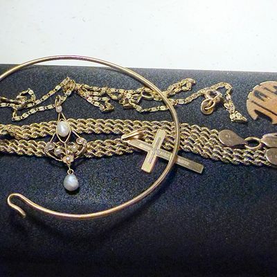 14k Scrap Lot - Monogrammed / Damaged Jewelry