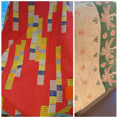 Vintage Hand Crafted Reversable Quilt