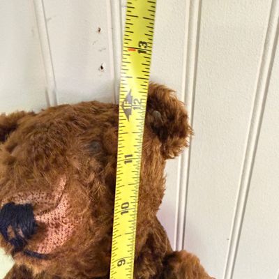 Antique Steiff Mohair Teddy Bear 12" Original Metal Button in Ear