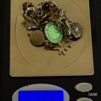 Vintage Charm Bracelet - Mostly Sterling