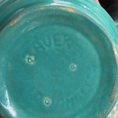 Vintage Kitchenware Lot – French Le Parfait Glass Jars, Enamel Flour Sifter, Turquoise Stoneware Bowl & Baking Tools