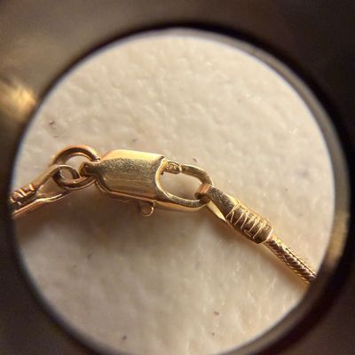 14k Yellow Gold Cartouche Handmade Egyptian Necklace & Pendant