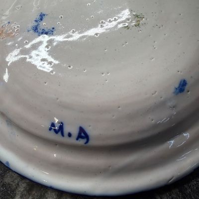 Lot Decorative Ceramic Pottery - Villeroy & Boch, Alsace Teapot, Hand-Painted Plates, Pitchers