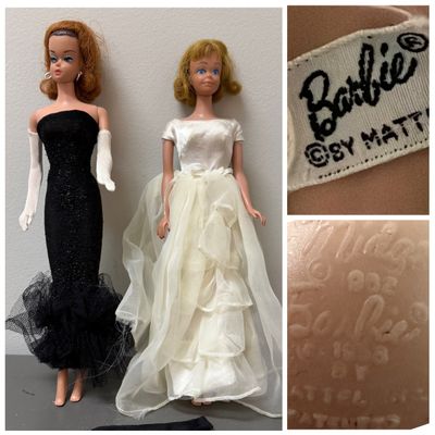 Vintage Barbie and Midge Dolls